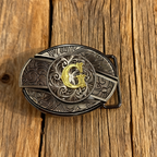 D-Letter-shaped detachable knife belt buckle