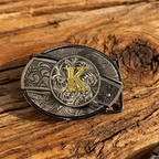 D-Letter-shaped detachable knife belt buckle