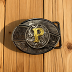 D-Letter-shaped detachable knife belt buckle