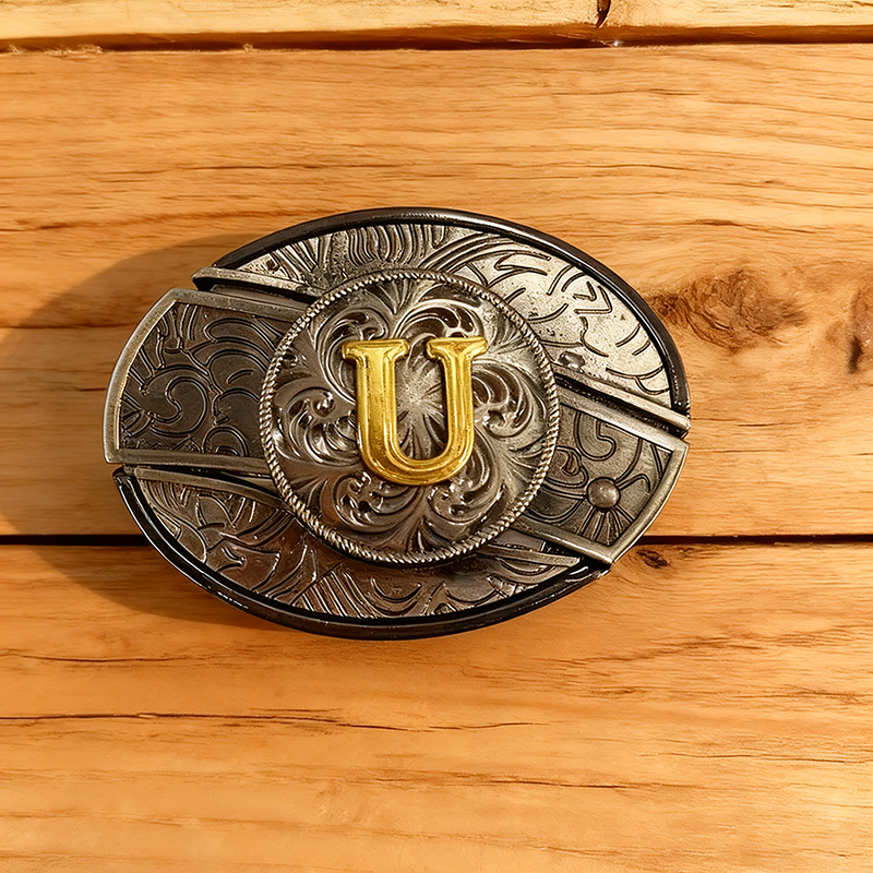 D-Letter-shaped detachable knife belt buckle