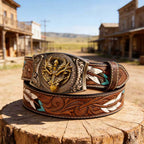 T-Feather Belt - Square with Holder Buckle