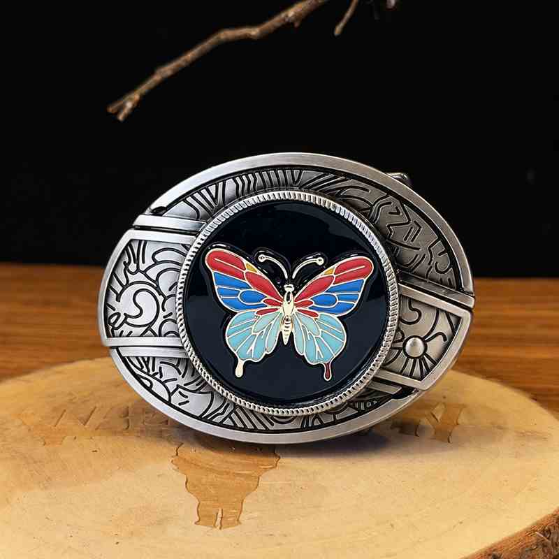 TOPACC Butterfly Western Belt Buckle