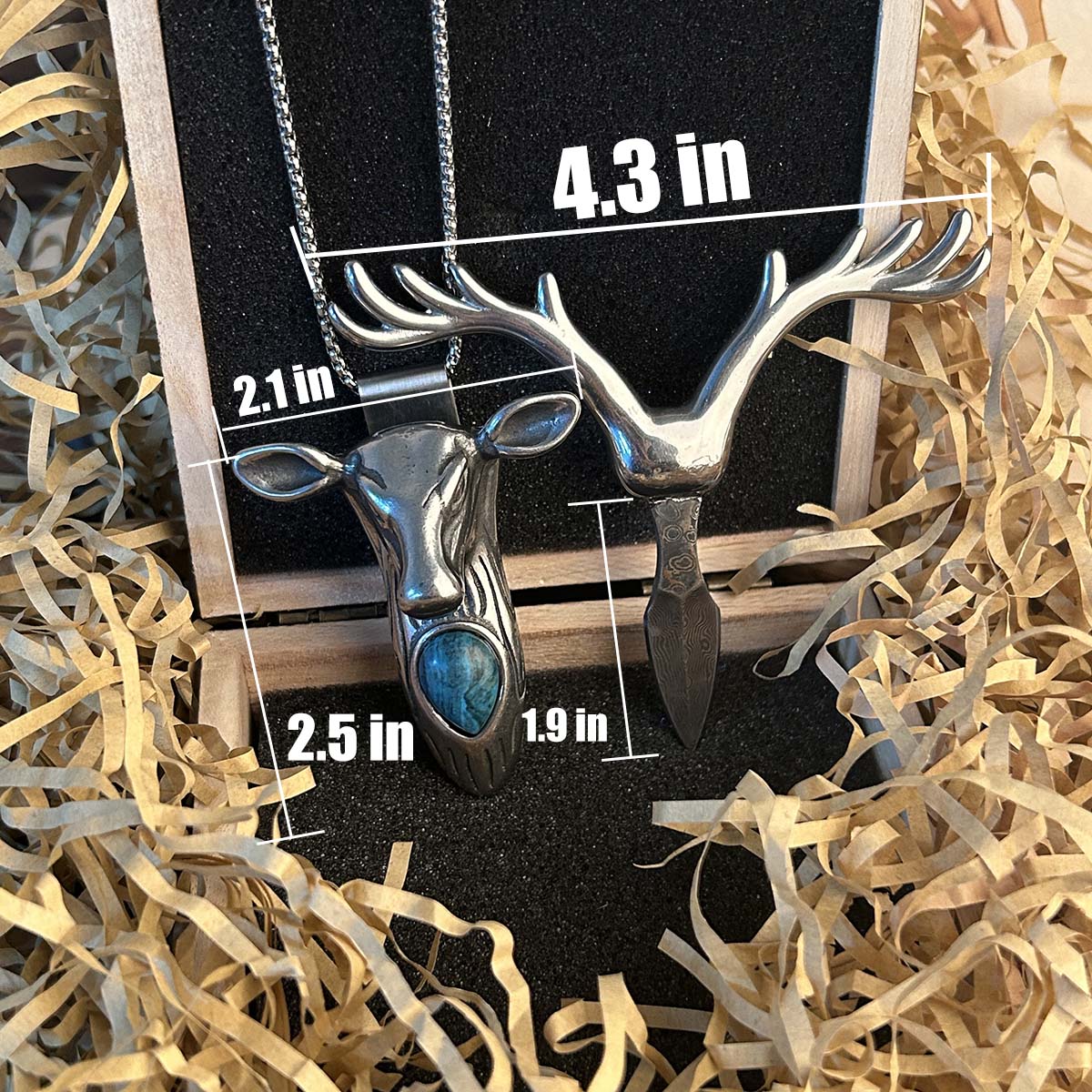 X-Deer Skull Necklace Buckle