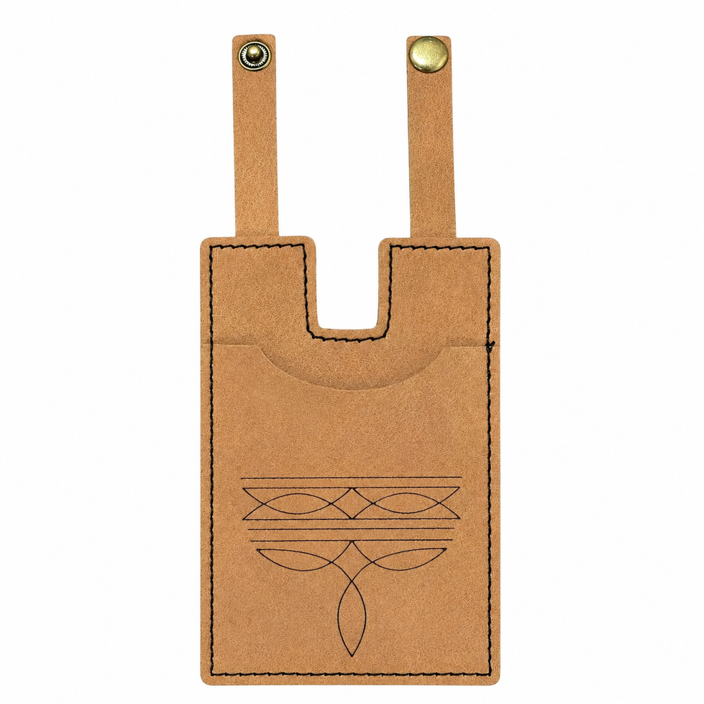 Set de dos billeteras con forma de bota vaquera para hombres y mujeres