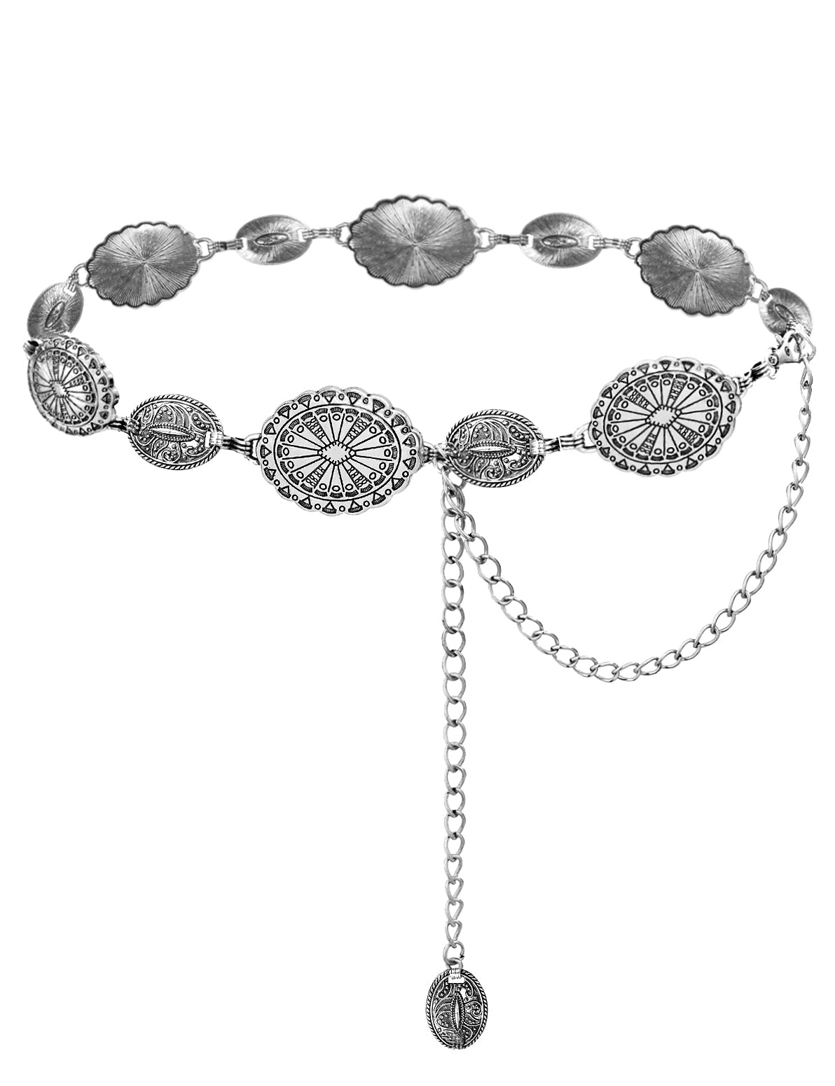 TOPACC Western Metal Concho Belt for Women