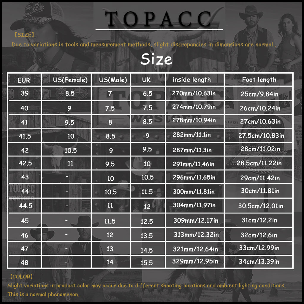 B-Men's Genuine Leather Western Boots