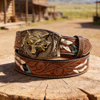 T-Feather Belt - Square with Holder Buckle